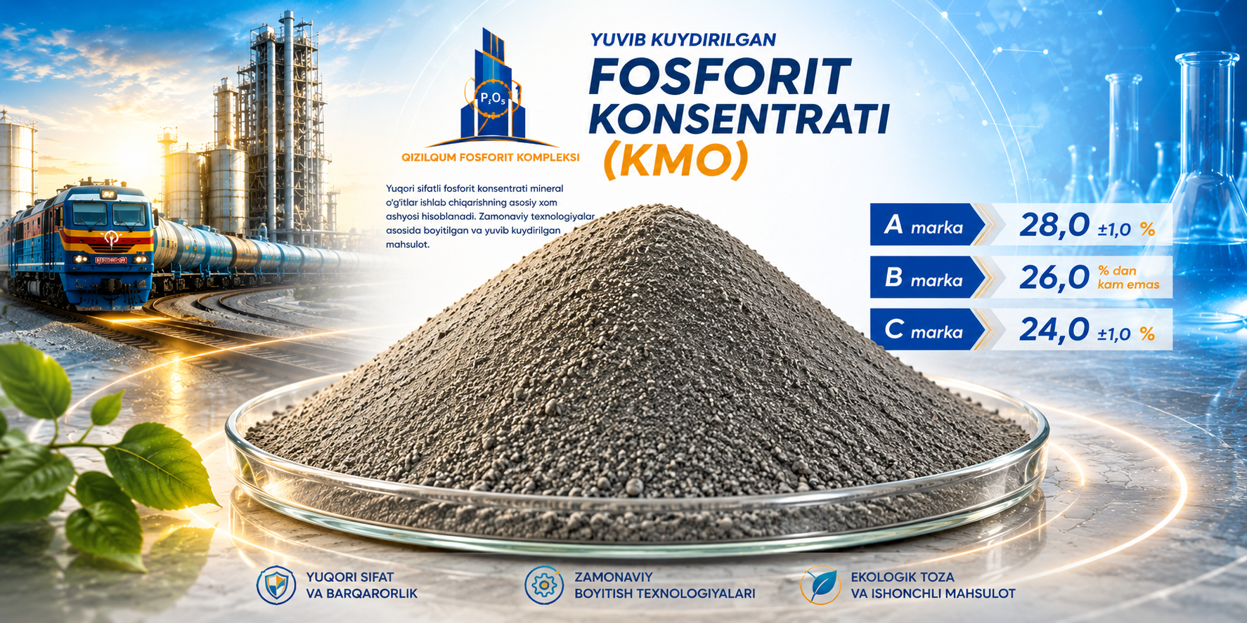 Yuvib kuydirilgan konsentrat